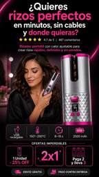 Curlify™ rizadora automática inalámbrica/recargable.