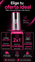 Curlify™ rizadora automática inalámbrica/recargable.