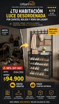 UrbanNest Perchero Zapatero Organizador con Tapa