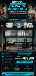 Dryvo Escurridor De Platos Con Tapa