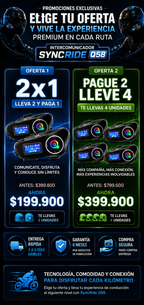 Intercomunicador SyncRide Q58