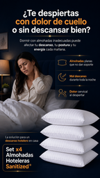 Set x4 Almohadas Hoteleras