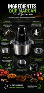 HomeChef Pro Molino Picador Electrico 2 Litros