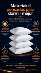 Set x4 Almohadas Hoteleras