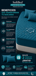 SoftBed Protector de Colchón Luxury+ Fundas Gratis!