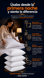 Set x4 Almohadas Hoteleras
