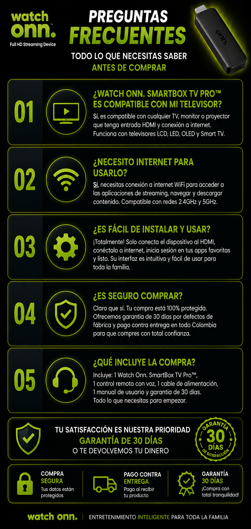 SmartBox TV WATCHONN™ Convertidor SmartTV.