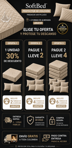 SoftBed Protector de Colchón Luxury+ Fundas Gratis!