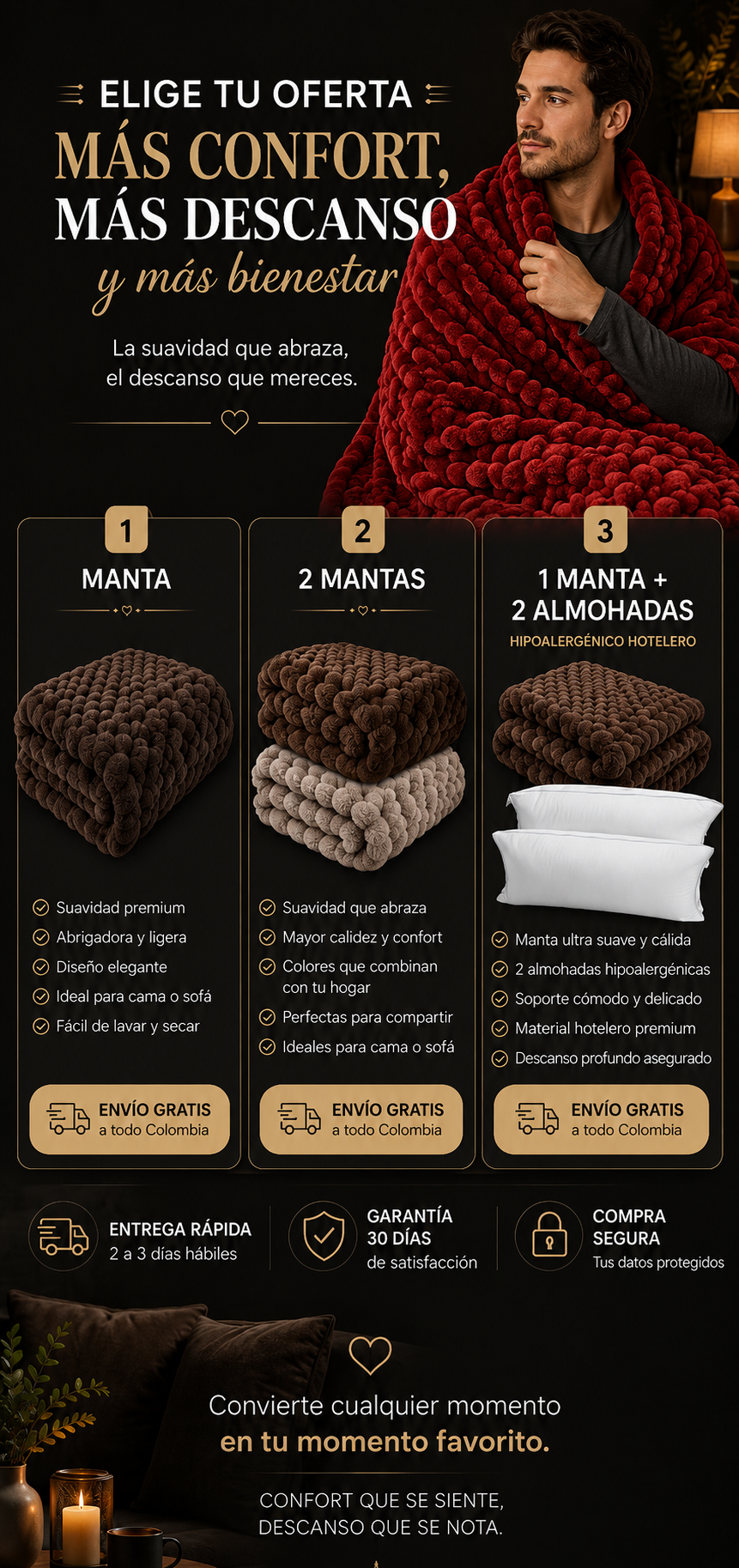 COBIJA NUBLISS PIEL DE CONEJO (DELGADA 1000GR)